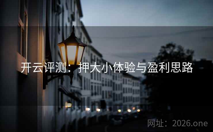 开云评测：押大小体验与盈利思路