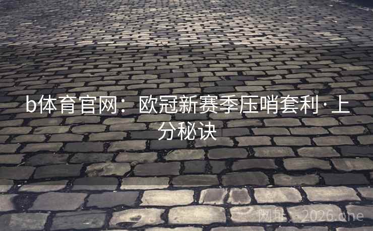 b体育官网：欧冠新赛季压哨套利·上分秘诀
