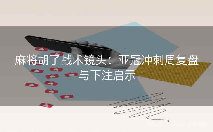 麻将胡了战术镜头：亚冠冲刺周复盘与下注启示